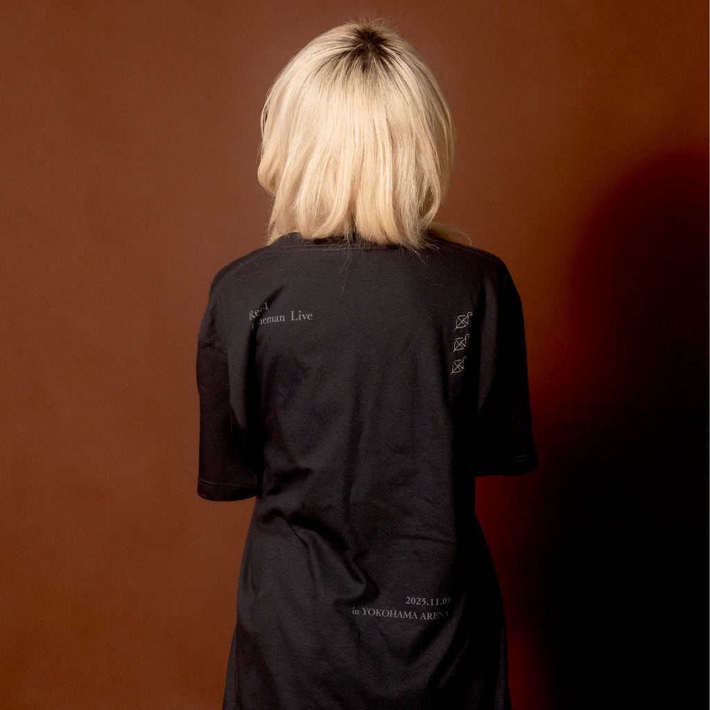 Reol サイン入り Tee ※ファンクラブ限定 知 STONE TEE(藍墨 black