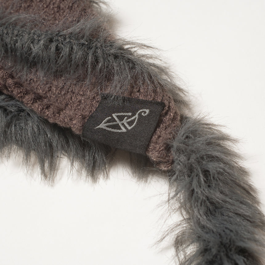 編 2WAY EARFLAP BEANIE(涅色 charcoal)