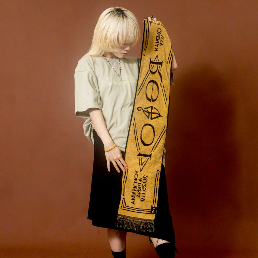 編 FRINGE TOWEL(不言色 black)
