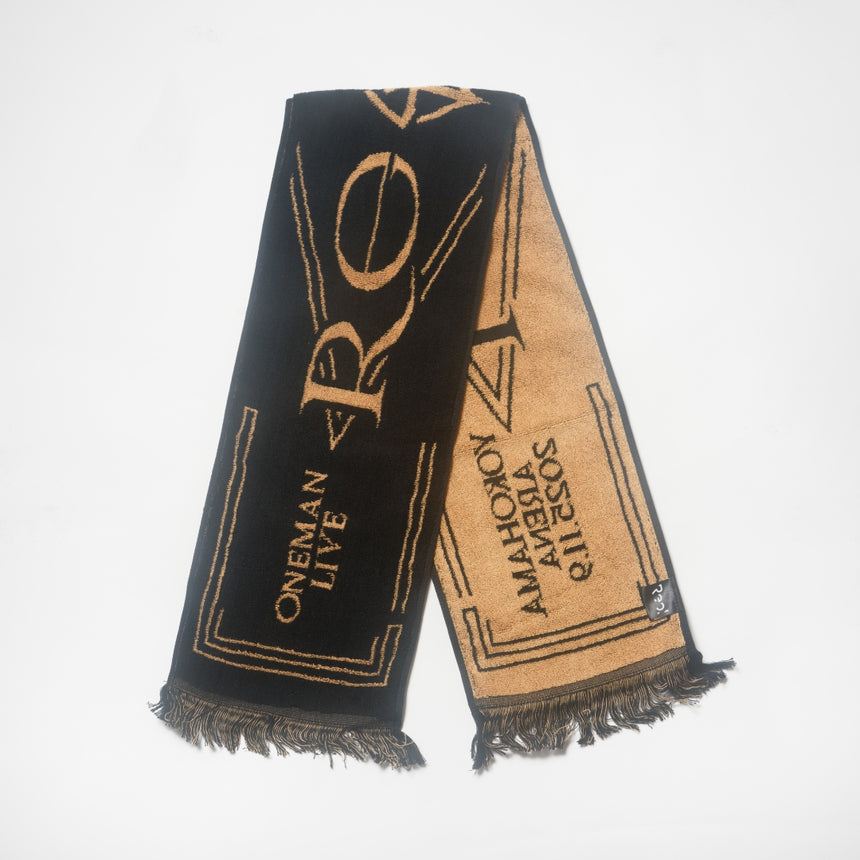編 FRINGE TOWEL(不言色 black)