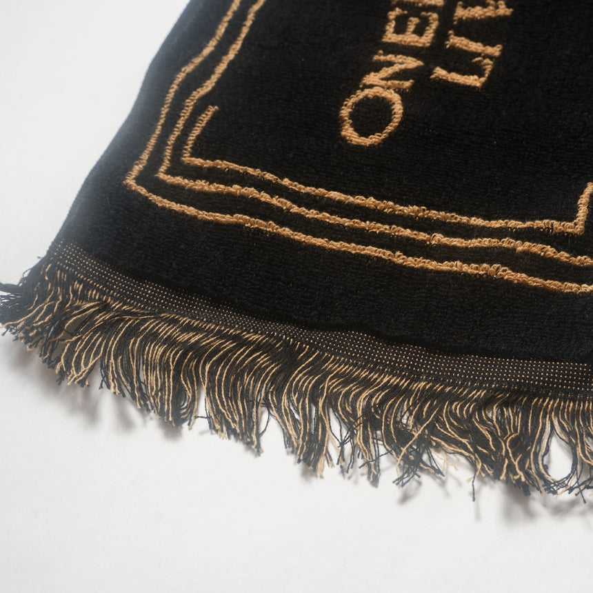 編 FRINGE TOWEL(不言色 black)