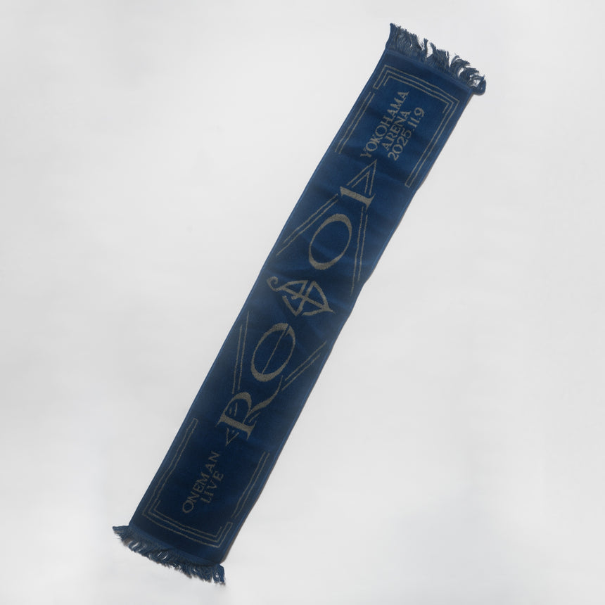 【Legit会員限定】編 FRINGE TOWEL(梟 blue)