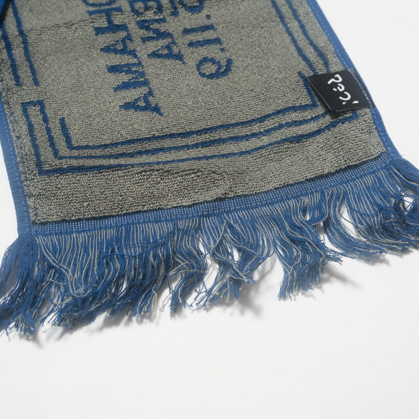 【Legit会員限定】編 FRINGE TOWEL(梟 blue)
