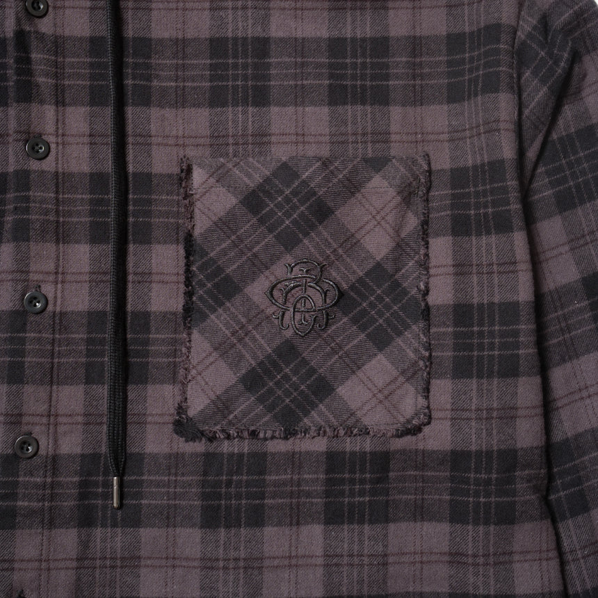 纏 HOOD SHIRT(涅色 gray)
