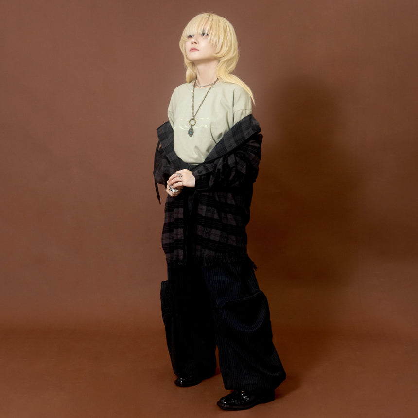 纏 HOOD SHIRT(涅色 gray)