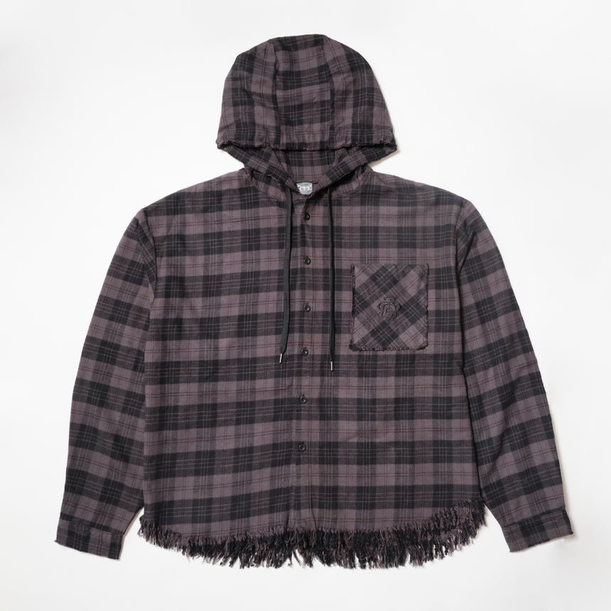 纏 HOOD SHIRT(涅色 gray)
