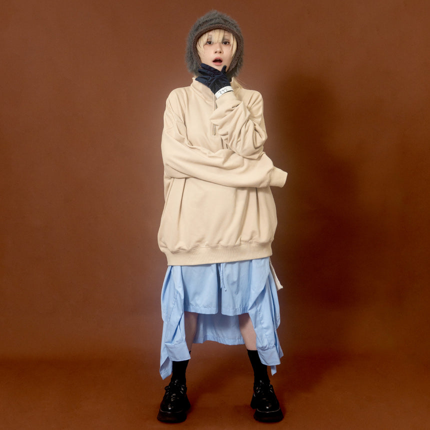 初 ZIP-UP SWEAT(生成 ecru)